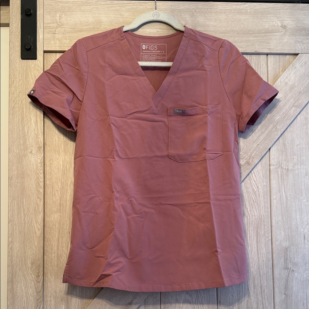 Figs Catarina One Pocket Scrub Top Women's Size Small